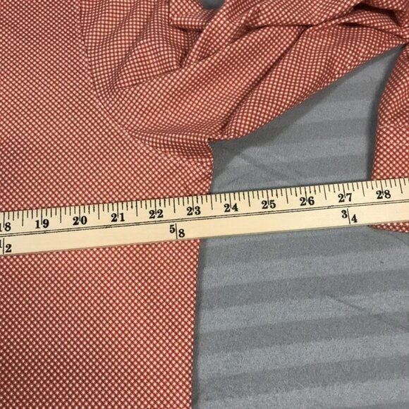 Emanuel Berg Shirt Mens L/XL 17 Red White Modern Fit Stretch Button Up Dress - Picture 6 of 11